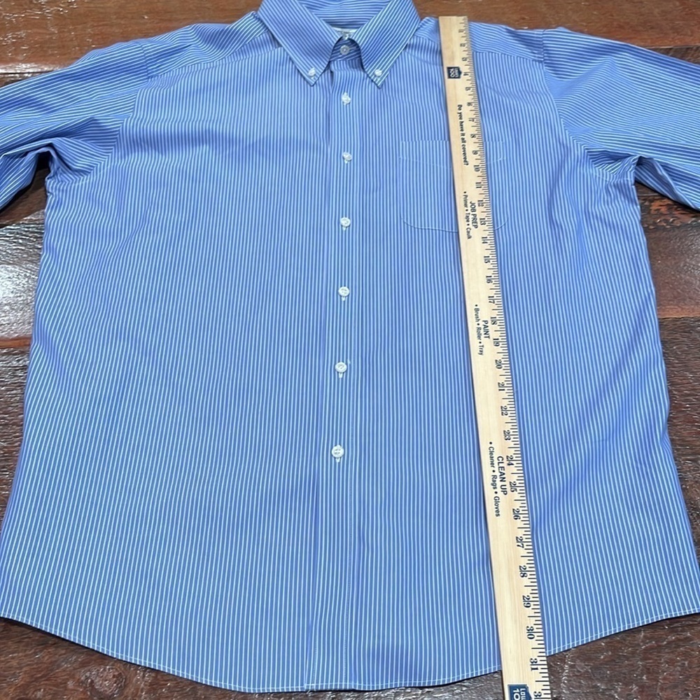L.L.Bean men’s traditional fit striped button down shirt size 17-34. - Picture 7 of 7